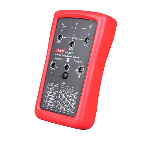 Comprar UNI-TREND UT261B Indicador de secuencia de fases - Indicador de rotación de motor - Medición de voltaje AC - Notificació