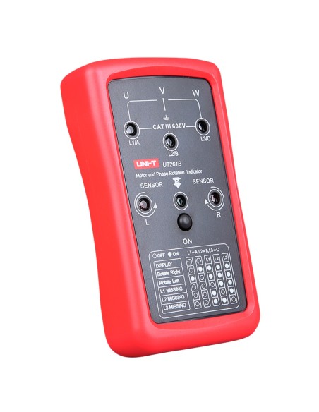 Indicador de sequência de fase UT261B Uni-tend - Indicador de rotação do motor - Medição de tensão AC - Notificação Mediana