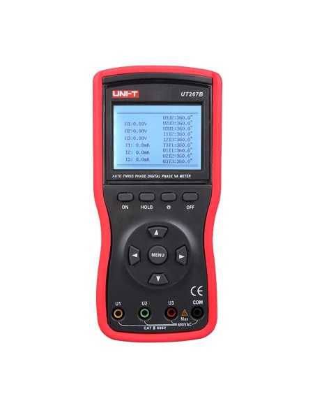 Uni-tendências UT267B Trofhered Amperímetro Clamp - Retroiluminado Tela LED - Medição em AC até 600V e 20A - medição do pote