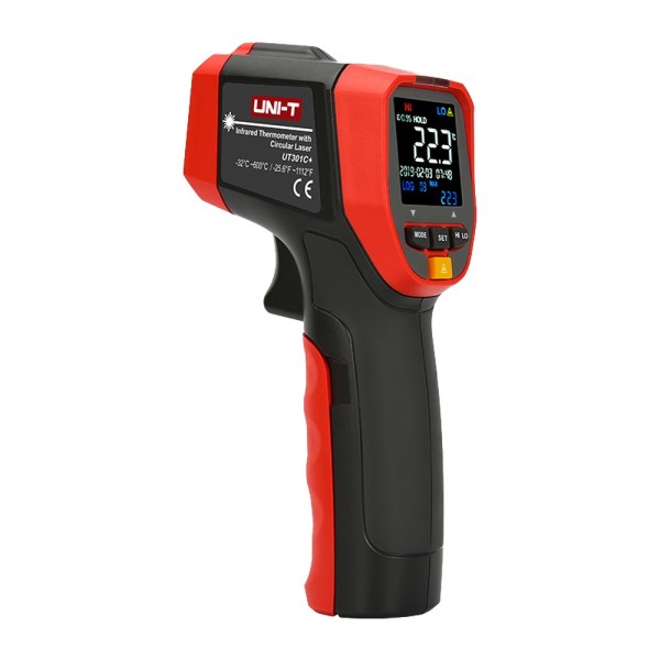 Kaufen UNI-TREND UT301C+ Präzisions-Infrarotthermometer – Messbereich -32 °C bis 600 °C – Genauigkeit ±1,5 °C oder ±1,5 % – Medi