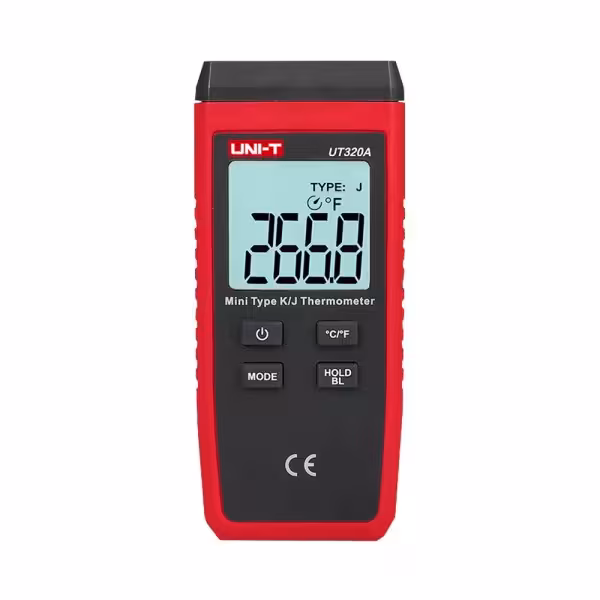 Comprar UNI-T UT320A Termómetro con sondas tipo K y J - Display Single retroiluminado - Alta precisión - Resistente a caídas de 