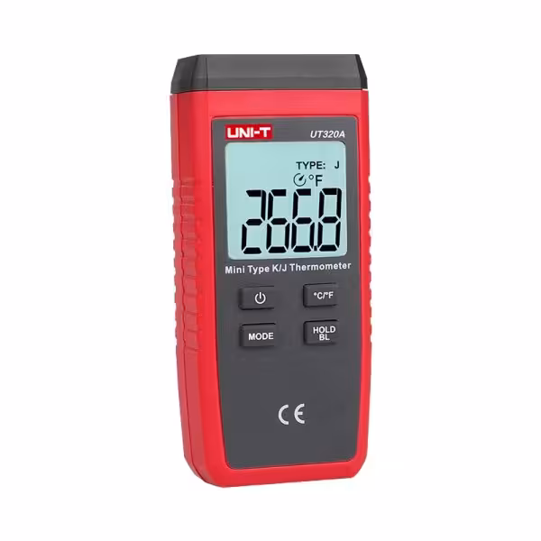 Comprar UNI-T UT320A Termómetro con sondas tipo K y J - Display Single retroiluminado - Alta precisión - Resistente a caídas de 