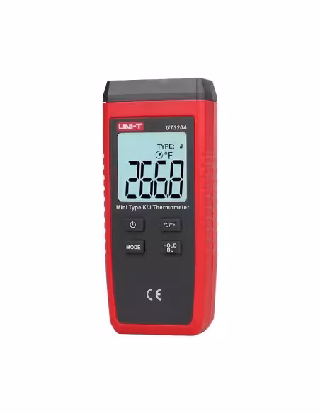 Comprar UNI-T UT320A Termómetro con sondas tipo K y J - Display Single retroiluminado - Alta precisión - Resistente a caídas de 