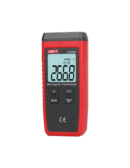 Comprar UNI-TREND UT320A Termómetro con sondas tipo K y J - Display Single retroiluminado - Alta precisión - Resistente a caídas