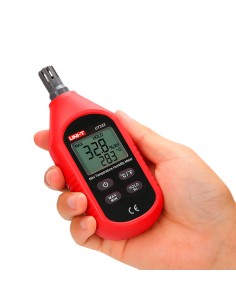 UNI-TENDER UT333 Condições ambientais Medidor - Medição de temperatura e umidade - Design leve e econômico com interface  2