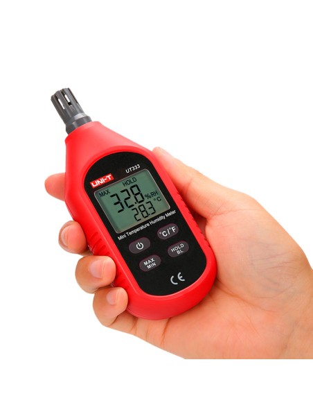 Comprar UNI-TREND UT333 Medidor de condiciones ambientales - Medición de temperatura y humedad - Diseño ligero y económico con i