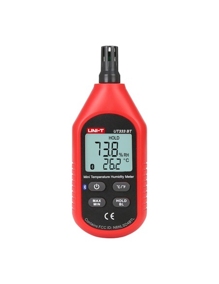 UNI-TENDER UT333-BT Condições ambientais Medidor - Medição de temperatura e umidade - Design leve e econômico com o Inter