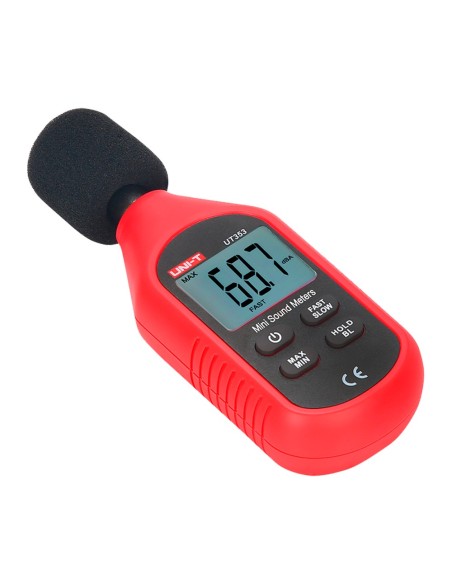 Comprar UNI-TREND UT353 Medidor de nivel de sonido - Capta ruido hasta 130 dB con rápida respuesta - Display LCD retroiluminado 