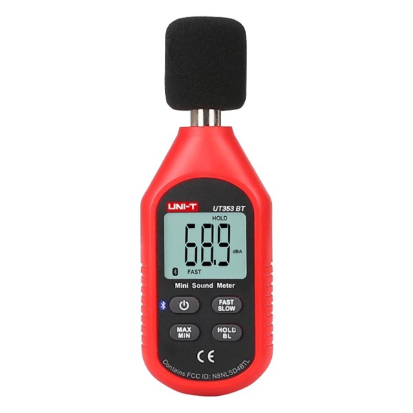 Acquista UNI-TREND UT353-BT Misuratore di livello sonoro - Rileva rumore fino a 130 dB con risposta rapida - Display LCD retroil