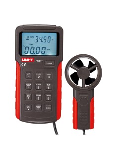Uni-Trend UT361 Anemômetro Tipo Split - Sensor de Velocidade do Vento de Alta Precisão - Sensor de Temperatura - Auto Off