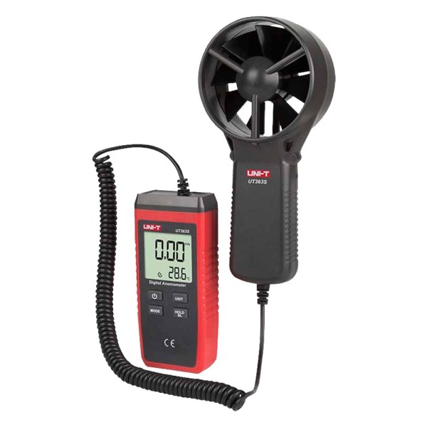 Uni-Trend UT363S Anemômetro tipo Split - Sensor de Velocidade do Vento de Alta Precisão - Sensor de Temperatura - Off Automático