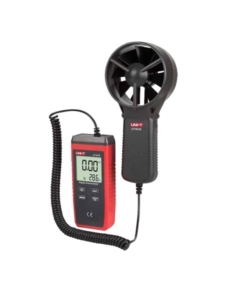 Uni-Trend UT363S Anemômetro tipo Split - Sensor de Velocidade do Vento de Alta Precisão - Sensor de Temperatura - Off Automático