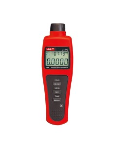 Comprar UNI-TREND UT372 Tacómetro digital de mano - Hasta 99999 RPM - Display LCD retroiluminado de 100000 cuentas - Conexión co