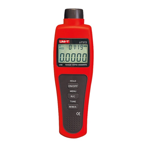 Acheter UNI-TREND UT372 Tachymètre numérique portable - Jusqu’à 99999 tr/min - Écran LCD rétroéclairé de 100000 points - Connexi
