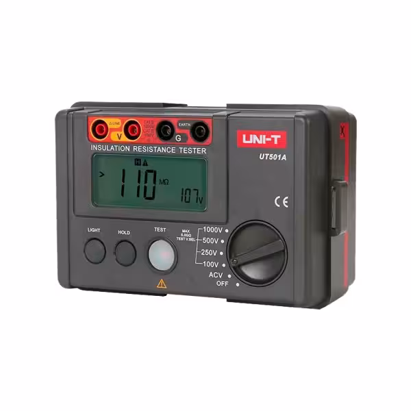 Comprar UNI-T UT501A Medidor de resistencia de aislamiento eléctrico - Display LCD de hasta 2000 cuentas - Medición de voltaje A