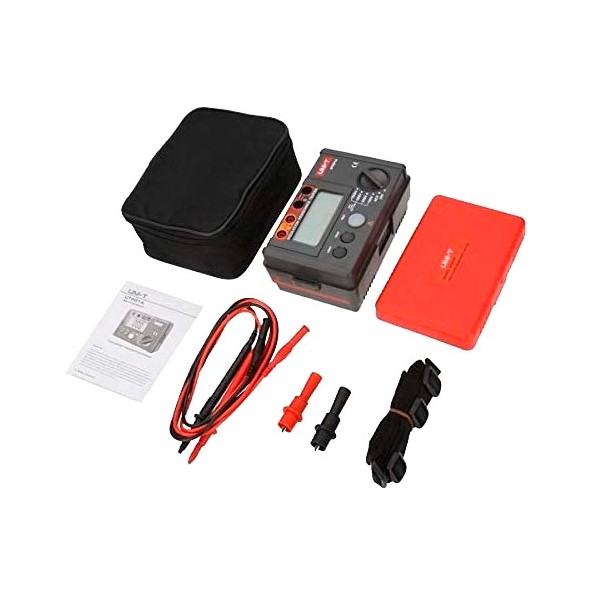 Uni-tendência UT501A Medidor de resistência de isolamento elétrico - Display LCD de contas de até 2000 - Medida de tensão AC