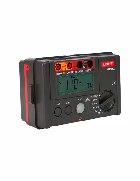 Kaufen UNI-TREND UT501A Isolationswiderstandsmessgerät für elektrische Anlagen – LCD-Display mit bis zu 2000 Counts – Spannungsm