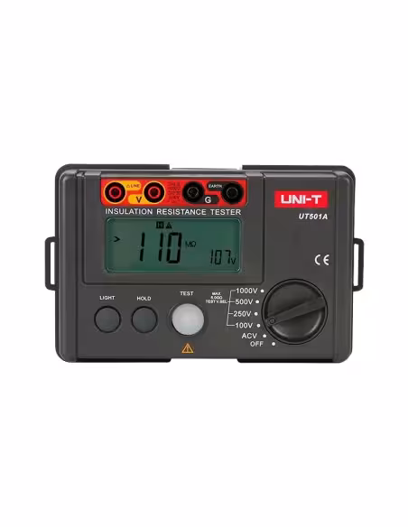 Kaufen UNI-TREND UT501A Isolationswiderstandsmessgerät für elektrische Anlagen – LCD-Display mit bis zu 2000 Counts – Spannungsm