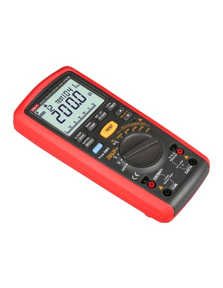 Comprar UNI-TREND UT505B Medidor de resistencia de aislamiento - Multimétro de voltaje AC y DC hasta 600V - Rangos 50/100/250V/5