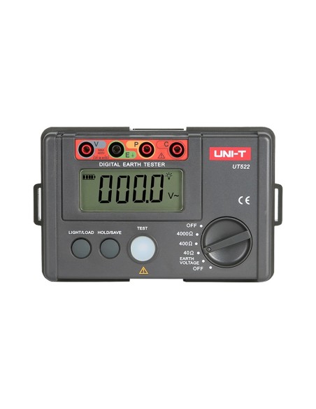 Comprar UNI-T UT522 Medidor de resistencia a tierra - Display LCD de hasta 4000 cuentas - Medición de resistencia a tierra hasta
