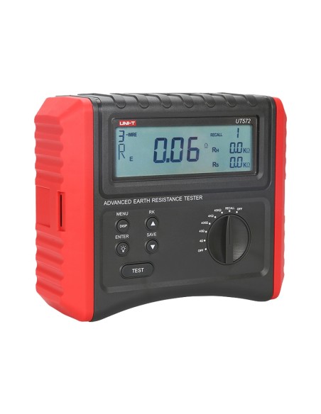 Metro de resistência à terra UT572 UT572 - Display LCD - Medição de resistência à terra até 40k - medição resisti