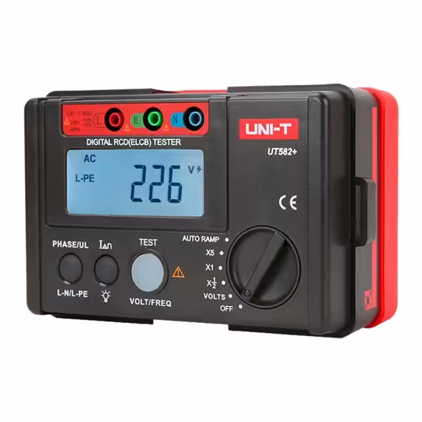 Comprar UNI-T UT582+ Comprobador de tiempo de disparo de diferencial - Display LCD de hasta 1000 cuentas - Compatible con circui