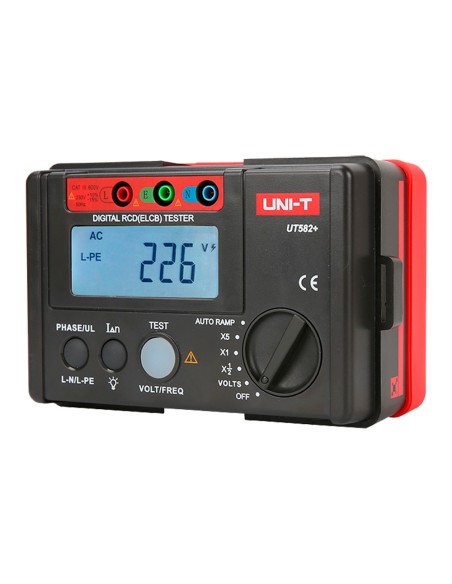 Comprar UNI-T UT582+ Comprobador de tiempo de disparo de diferencial - Display LCD de hasta 1000 cuentas - Compatible con circui