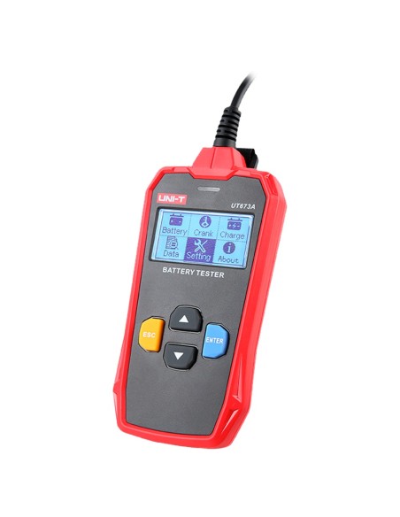 Kaufen UNI-TREND UT673A Batterietester – misst Kapazität, Spannung, Widerstand und Zustand – Last- und Starttest von Bat…