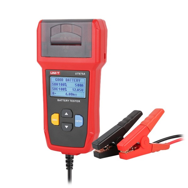 Comprar UNI-TREND UT675A Tester de baterías - Mide capacidad, voltaje, resistencia y estado - Testeo de carga y arranque de bate