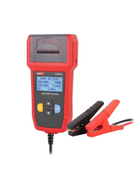 Acquista UNI-TREND UT675A Tester per batterie - Misura capacità, tensione, resistenza e stato - Test di carico e di avviamento d