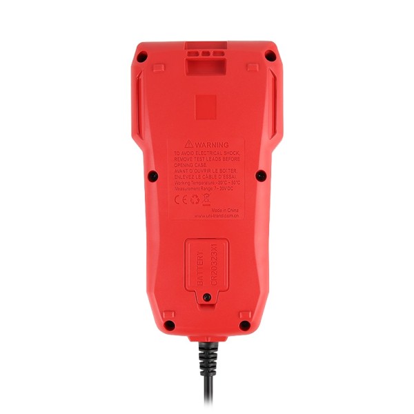 UNI-TENDER UT675A testador de bateria - Mede a capacidade, tensão, resistência e estado - 12V carregamento de bateria e iniciar