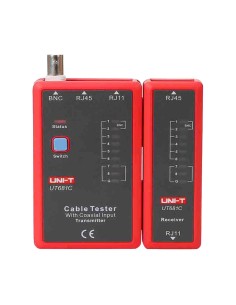 Comprar UNI-TREND UT681C Tester de cables - Comprobación de estado cables RJ45/RJ11/BNC - Testeo modo rápido y modo lento - Apag