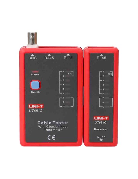 Comprar UNI-TREND UT681C Tester de cables - Comprobación de estado cables RJ45/RJ11/BNC - Testeo modo rápido y modo lento - Apag