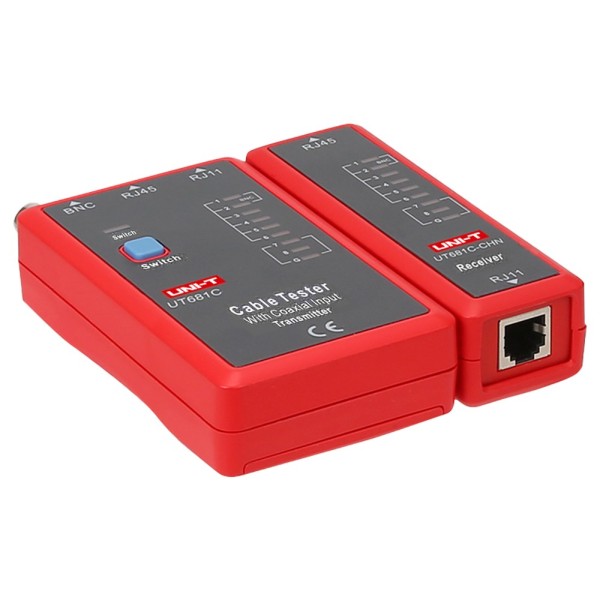 UNI-TENDER UT681C Cable Tester - RJ45 / RJ11 / BNC Status Check - Teste o modo Quick e modo lento - OFF AUTO