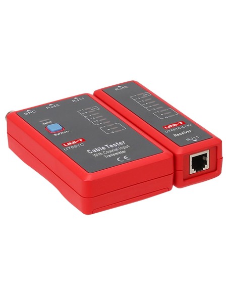 UNI-TENDER UT681C Cable Tester - RJ45 / RJ11 / BNC Status Check - Teste o modo Quick e modo lento - OFF AUTO