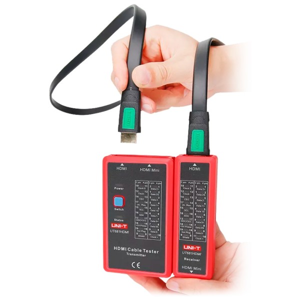 Comprar UNI-T UT681HDMI Tester de cables - Comprobación de estado cables HDMI/MINI-HDM - Evaluación de cables en cortocircuito, 