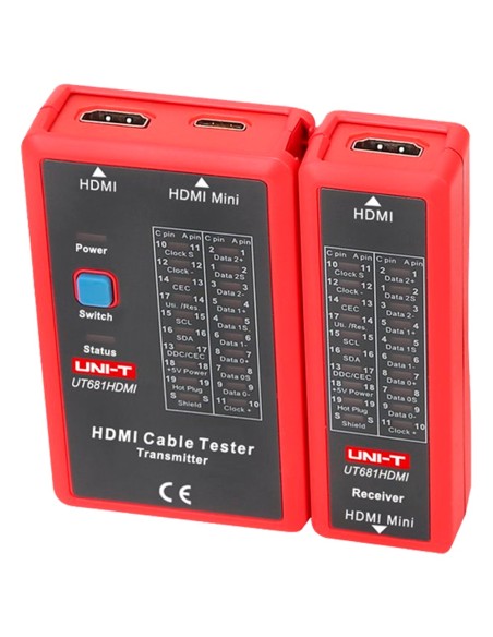 Comprar UNI-TREND UT681HDMI Tester de cables - Comprobación de estado cables HDMI/MINI-HDM - Evaluación de cables en cortocircui