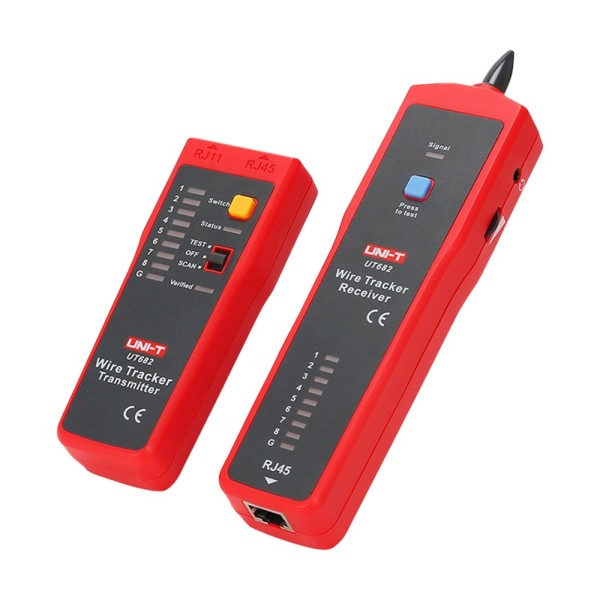 Kaufen UNI-TREND UT682 Kabeltester – Prüfung des Zustands von RJ45-/RJ11-Kabeln – Leuchtanzeige der Signalstärke – L