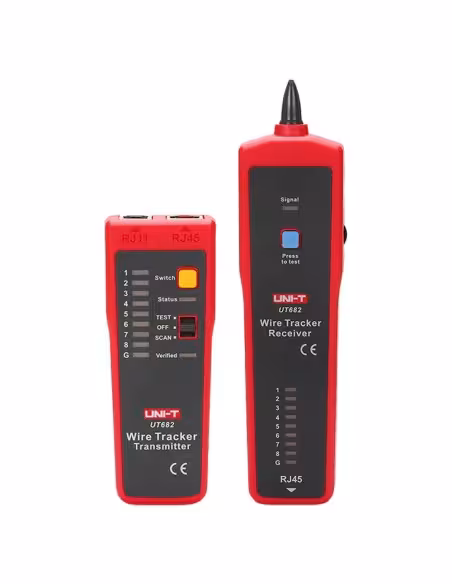 Comprar UNI-T UT682 Tester de cables - Comprobación de estado cables RJ45/RJ11 - Indicador luminoso de potencia de señal - Local