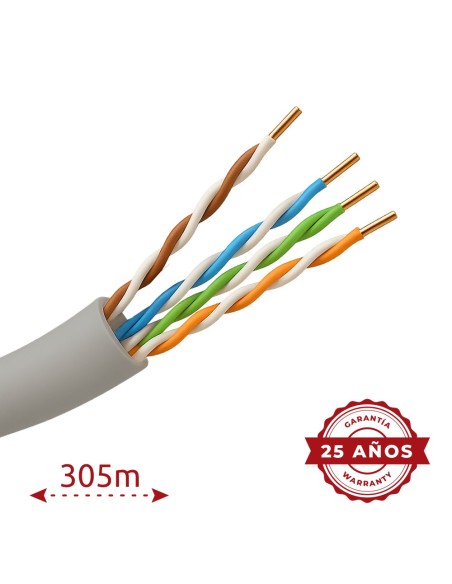 Kaufen SAFIRE UTP5E-300-H Safire UTP-Kabel – Kategorie 5E – 305-Meter-Rolle – graue Ummantelung – Durchmesser 5,5 mm – halogenfr