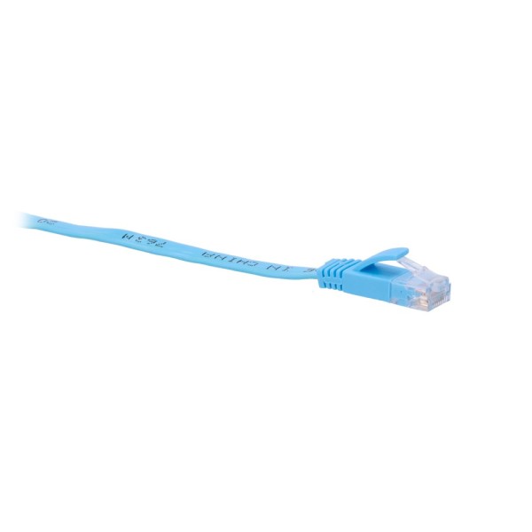Comprar OEM UTP6-05B-FLAT Cable UTP Flat - Ethernet - Conectores RJ45 - Categoría 6 - 0,5 m - Color azul UTP6-05B-FLAT