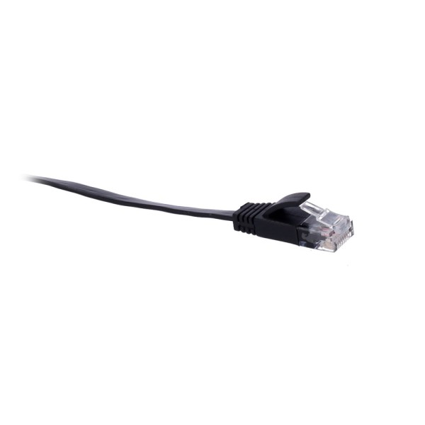 Comprar OEM UTP6-05BK-FLAT Cable UTP Flat - Ethernet - Conectores RJ45 - Categoría 6 - 0,5 m - Color negro UTP6-05BK-FLAT