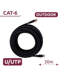 Acheter SAFIRE UTP6-30-OUTDOOR Câble UTP - Ethernet - Connecteurs RJ45 - Catégorie 6 - Gaine spéciale pour extérieur ( Noir )