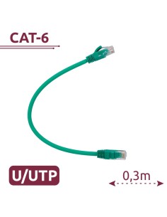 Kaufen SAFIRE UTP6-H-03GN UTP-Kabel - Ethernet - RJ45-Stecker - Kategorie 6 - 0,3 m - Farbe Grün