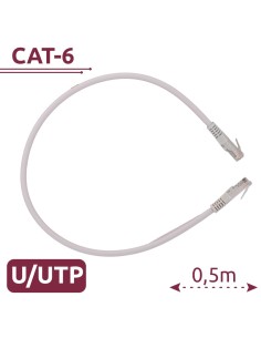 Comprar SAFIRE UTP6-H-05W Cable UTP - Ethernet - Conectores RJ45 - Categoría 6 - 0,5 m - Color blanco UTP6-H-05W