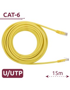 Comprar SAFIRE UTP6-H-15Y Cable UTP - Ethernet - Conectores RJ45 - Categoría 6 - 15 m - Color amarillo UTP6-H-15Y