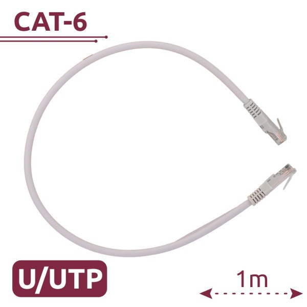 Comprar SAFIRE UTP6-H-1W Cable UTP Safire - Ethernet - Conectores RJ45 - Categoría 6 - 1 m - Color blanco UTP6-H-1W