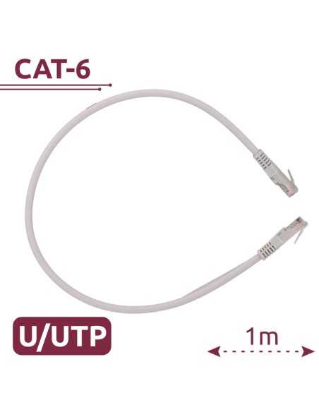 Comprar SAFIRE UTP6-H-1W Cable UTP Safire - Ethernet - Conectores RJ45 - Categoría 6 - 1 m - Color blanco UTP6-H-1W