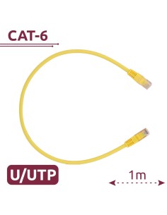 Comprar SAFIRE UTP6-H-1Y Cable UTP - Ethernet - Conectores RJ45 - Categoría 6 - 1 m - Color amarillo UTP6-H-1Y