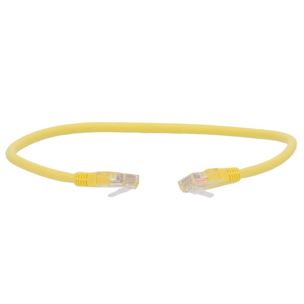 Safire UTP6-H-1Y Cabo UTP - Ethernet - Conectores RJ45 - Categoria 6 - 1 m - Cor Amarelo